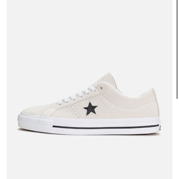Converse Shoes - Converse One Star Pro OX Suede Off White Cream Size 6